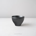 波佐見焼 Shinogi しのぎ カップ 8.5cm/180ml 黒マット Ichiryu Studio1156