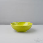 波佐見焼 Shinogi しのぎ 中鉢 14cm 若草 Ichiryu Studio1156
