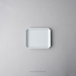 有田焼 スクエアプレート プレーン グレー TY Square Plate Plain Gray 130 1616 / Arita Japan Studio1156