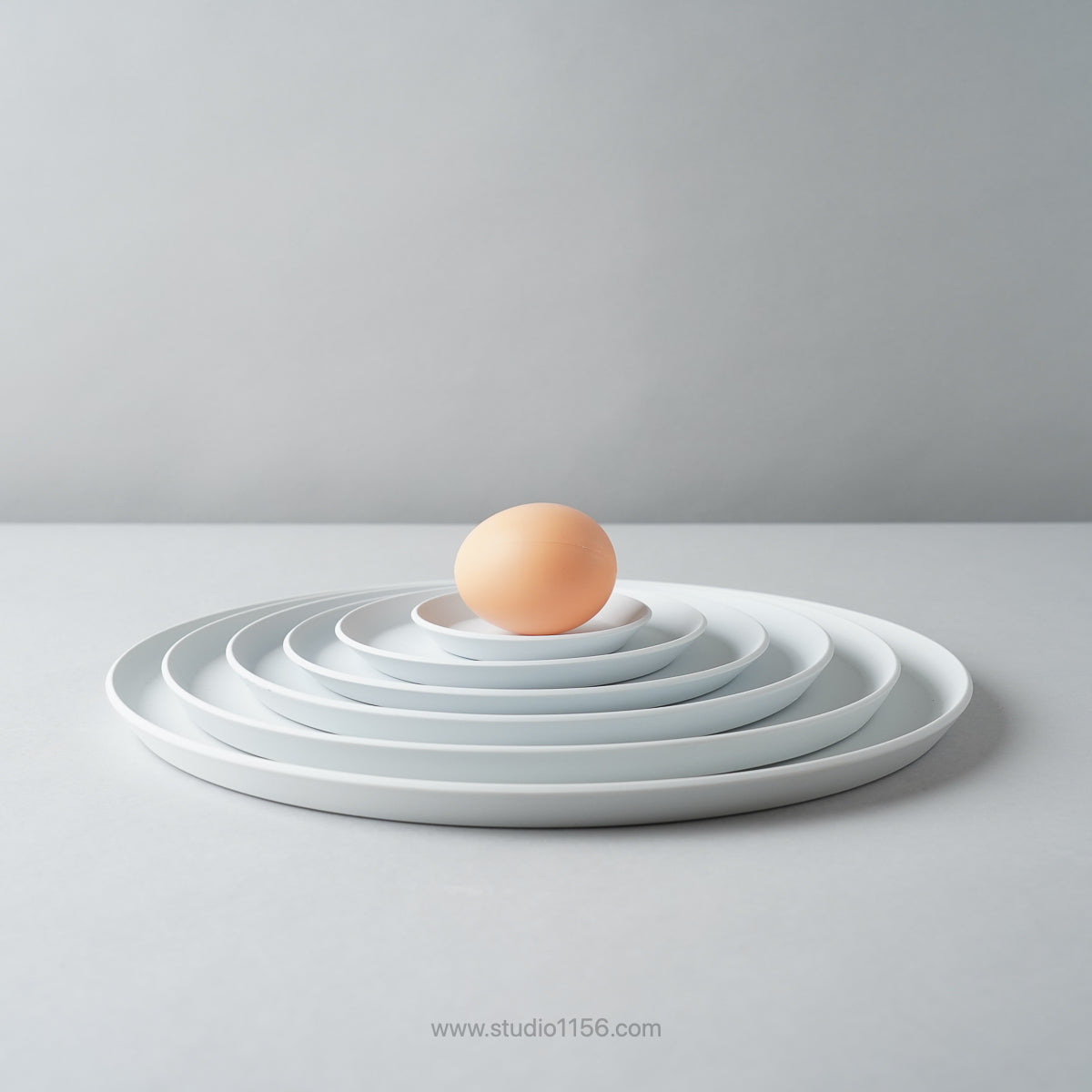有田焼 ラウンドプレート グレー / TY Round Plate Plain Gray 1616 / Arita Japan Studio1156