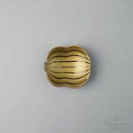 有田焼 金銀彩 ひさご型 豆小皿 9.5cm 飴釉金彩 Kouraku Studio1156