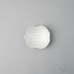 有田焼 金銀彩 ひさご型 豆小皿 9.5cm 白磁銀彩 Kouraku Studio1156