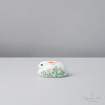 有田焼 干支置物 卯 7.5cm [オリジナル木台付] Kouraku Studio1156