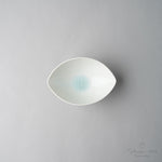 波佐見焼 ビードロ溜り すげ笠小付 小鉢 12.5cm 白ビードロ Korin Studio1156