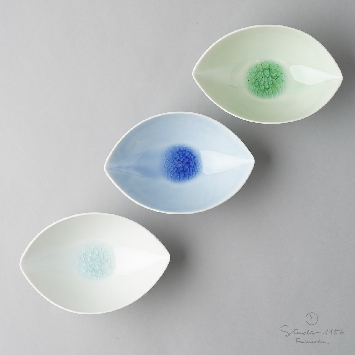 波佐見焼 ビードロ溜り すげ笠小付 小鉢 12.5cm Korin Studio1156