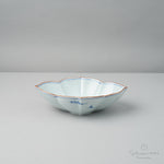 波佐見焼 染付 木瓜型向付中鉢 18cm 見込山水 Korin Studio1156