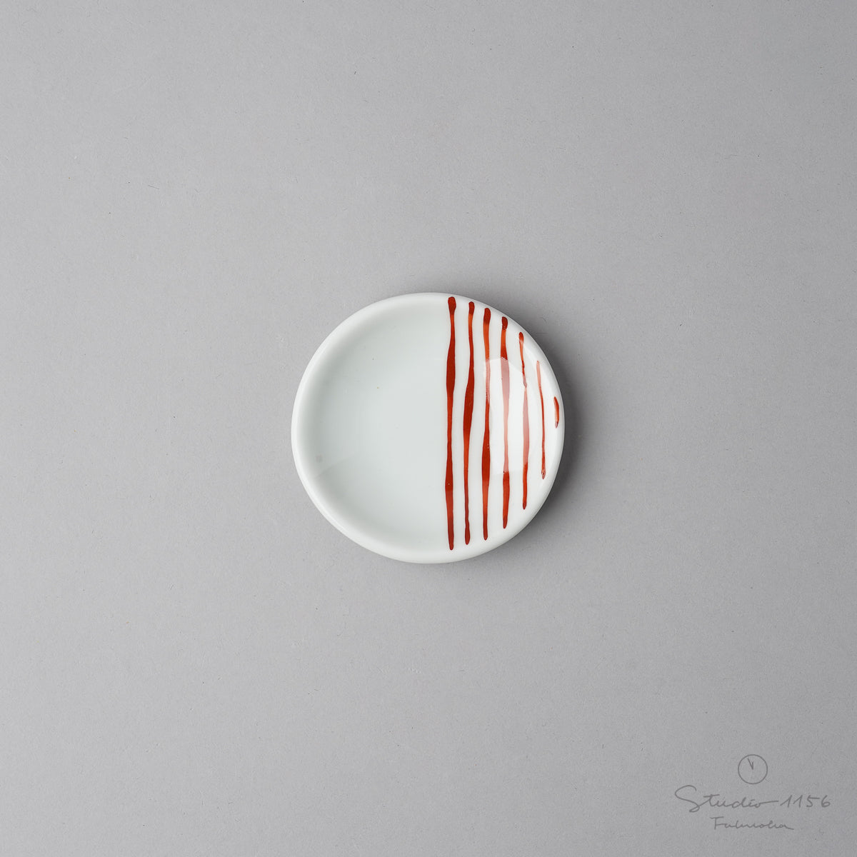 波佐見焼 染付と錦 豆皿 7cm 錦十草 Kousou Studio1156