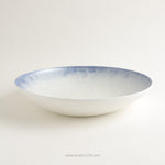 有田焼 frameボウル 25cm [強化磁器] ARITA HASAMI JAPAN 渕淡青白泡 ARITA HASAMI JAPAN Studio1156