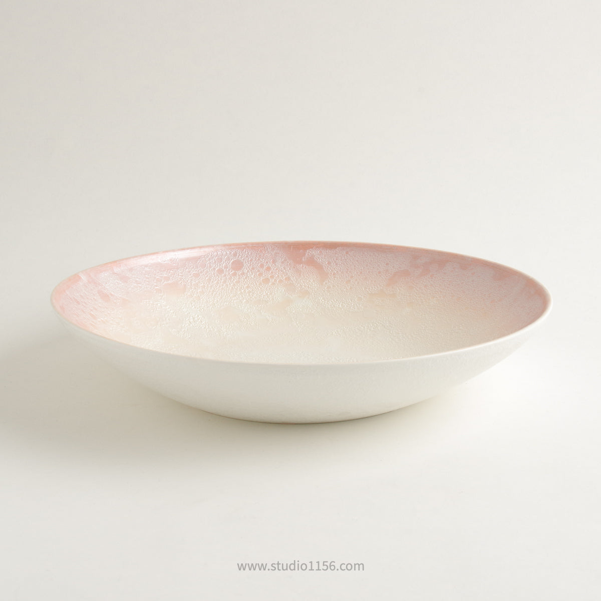 有田焼 frameボウル 25cm [強化磁器] ARITA HASAMI JAPAN 渕淡橙白泡 ARITA HASAMI JAPAN Studio1156