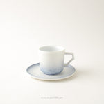 有田焼 [強化磁器] frameエスプレッソカップ 70ml AHJ 渕青白 ARITA HASAMI JAPAN Studio1156