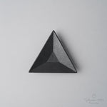 有田焼 三角豆小皿 8.5cm 黒泡マット Kichiemon Studio1156