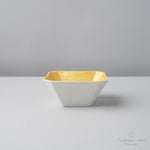 有田焼 隅切豆小鉢 9cm 白泡雲金 Kichiemon Studio1156