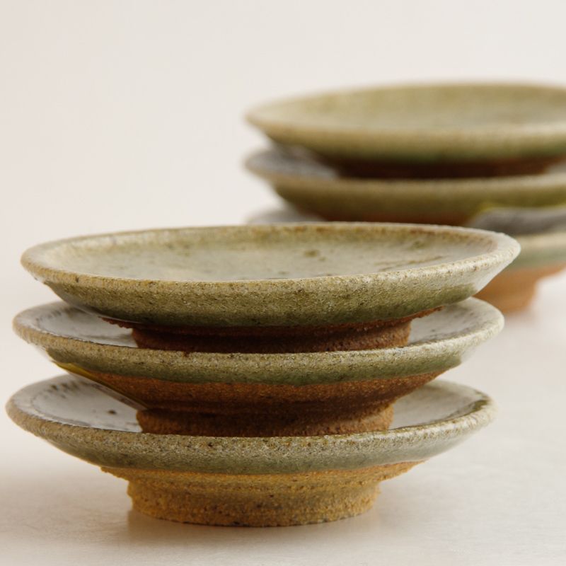 唐津焼 刺し猪口 青唐津 8cm Kyozan Title  Studio1156