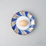 有田焼 銀彩捻割 銘々皿 15.5cm Kisen Studio1156