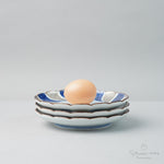 有田焼 銀彩捻割 銘々皿 15.5cm Kisen Studio1156