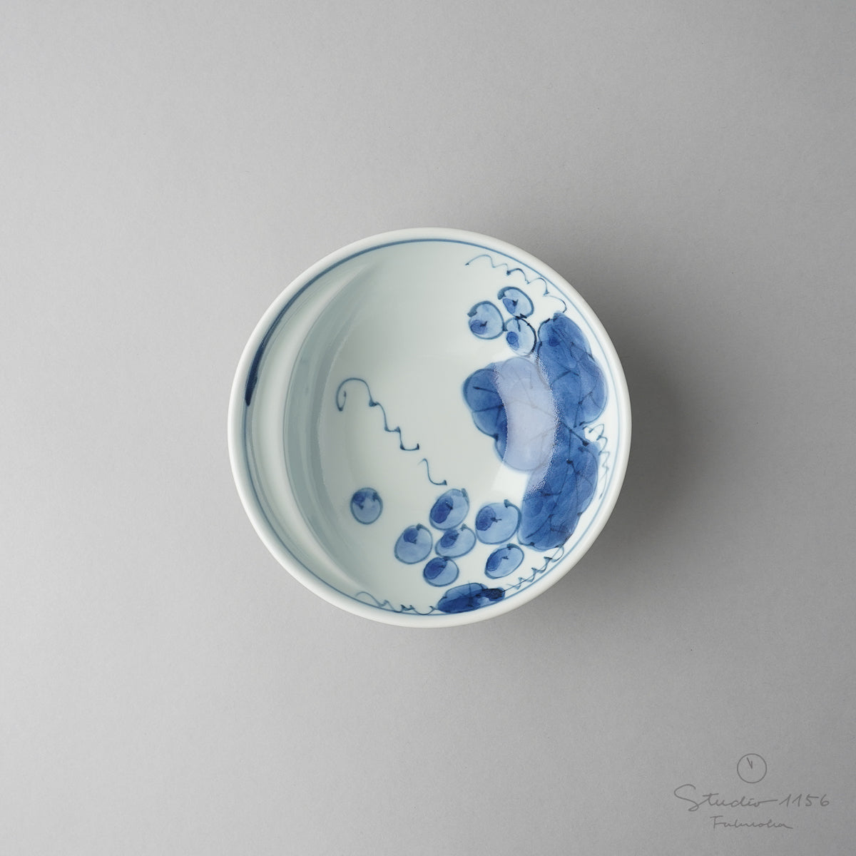 有田焼 Cacomi 鍋取り鉢 13.5cm (Painting) ぶどう Kisen Studio1156