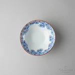 有田焼 Cacomi 鍋取り鉢 13.5cm (Pattern) 花詰(青) Kisen Studio1156