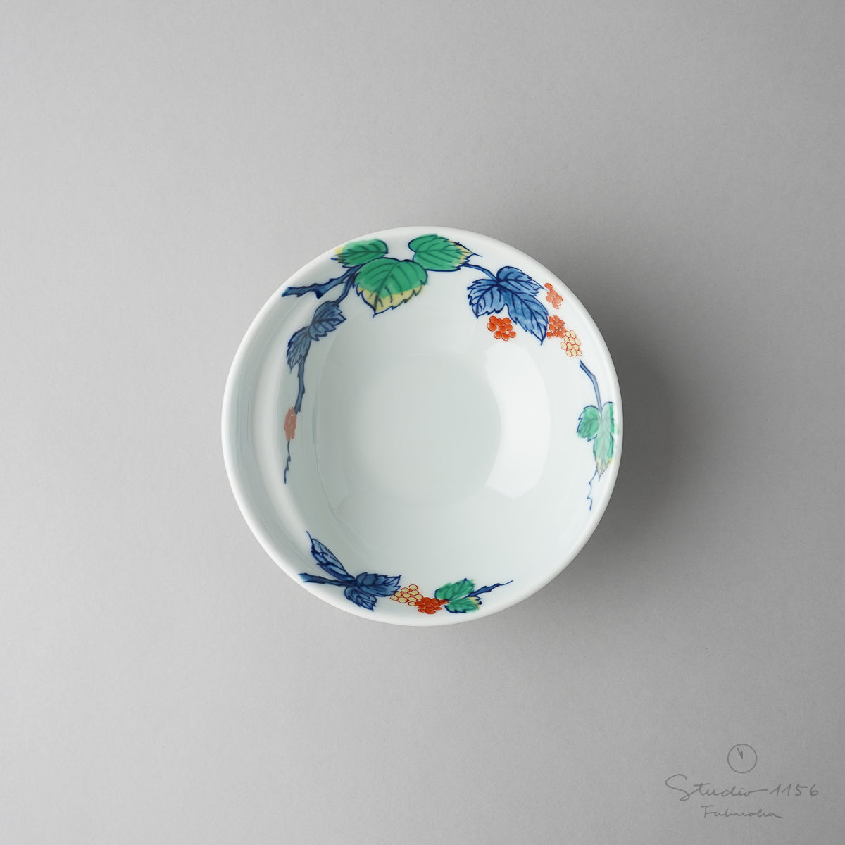 有田焼 Cacomi 鍋取り鉢 13.5cm (Painting) 野いちご Kisen Studio1156
