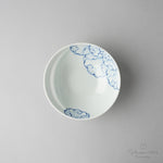 有田焼 Cacomi 鍋取り鉢 13.5cm (Painting) 花弁紋(青) Kisen Studio1156
