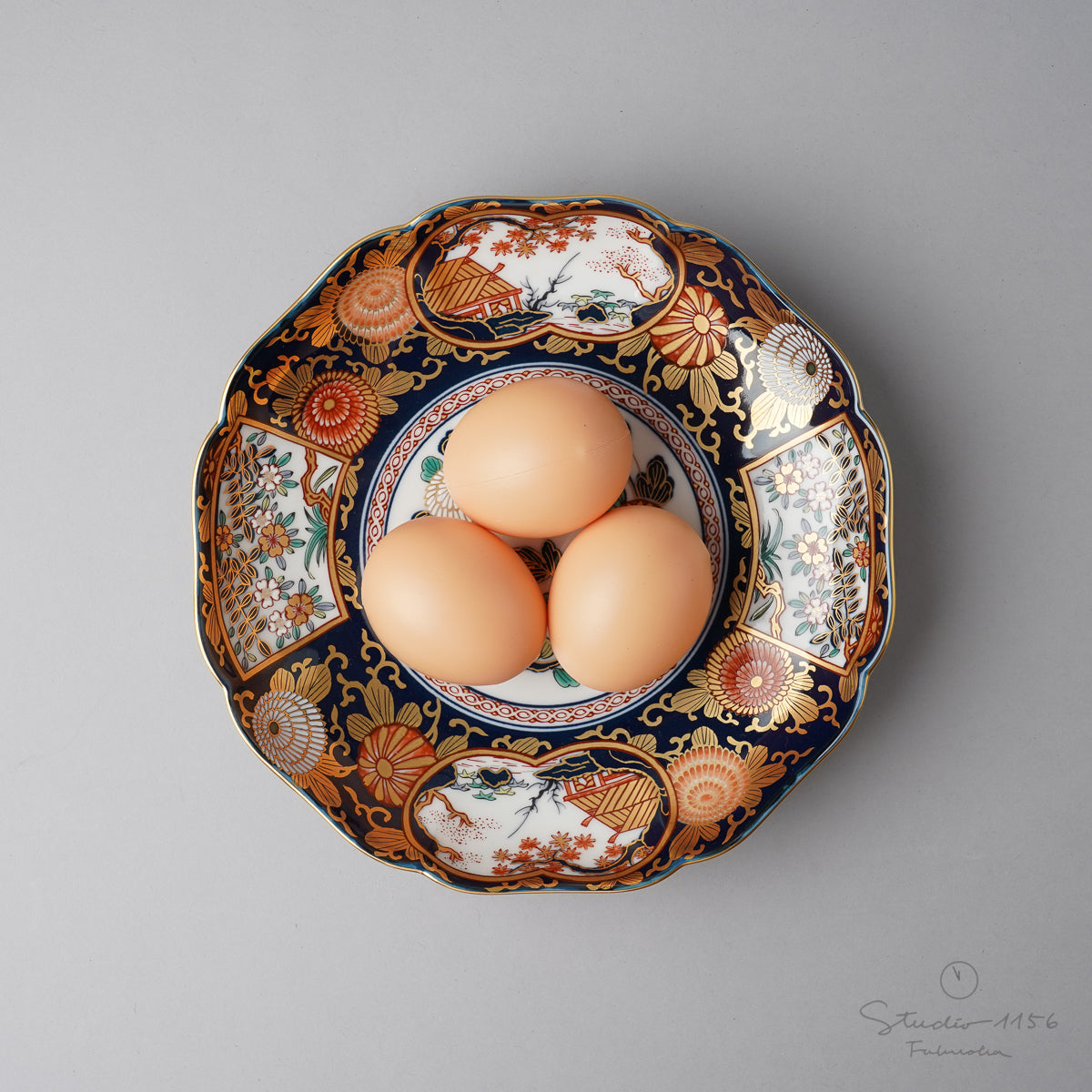 有田焼 琳派 古伊万里様式 盛皿 特小 19.5cm
