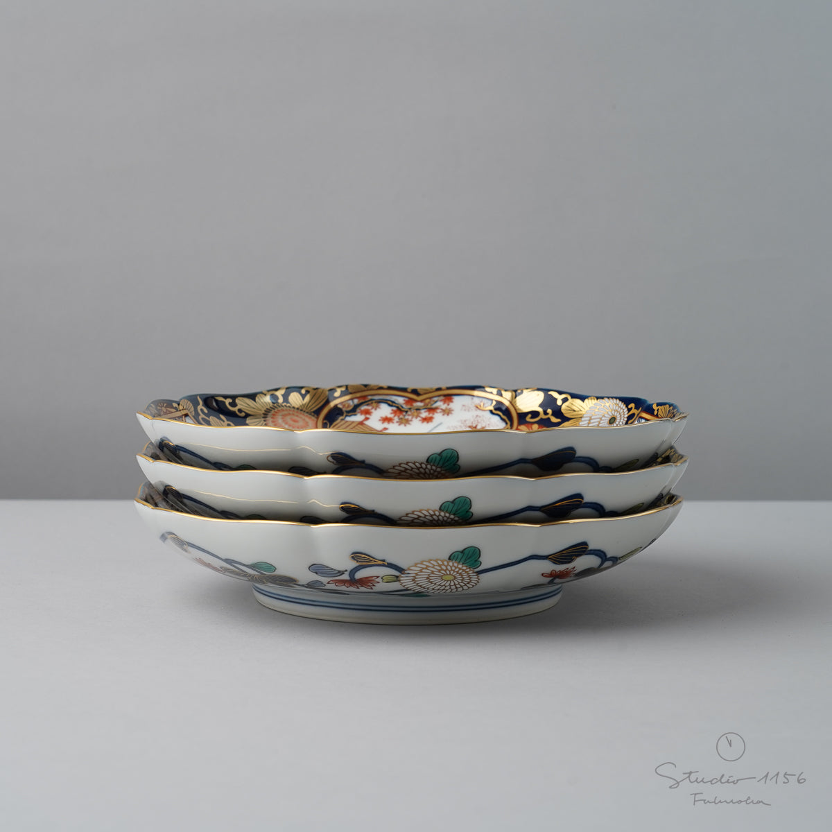 有田焼 琳派 古伊万里様式 盛皿 特小 19.5cm