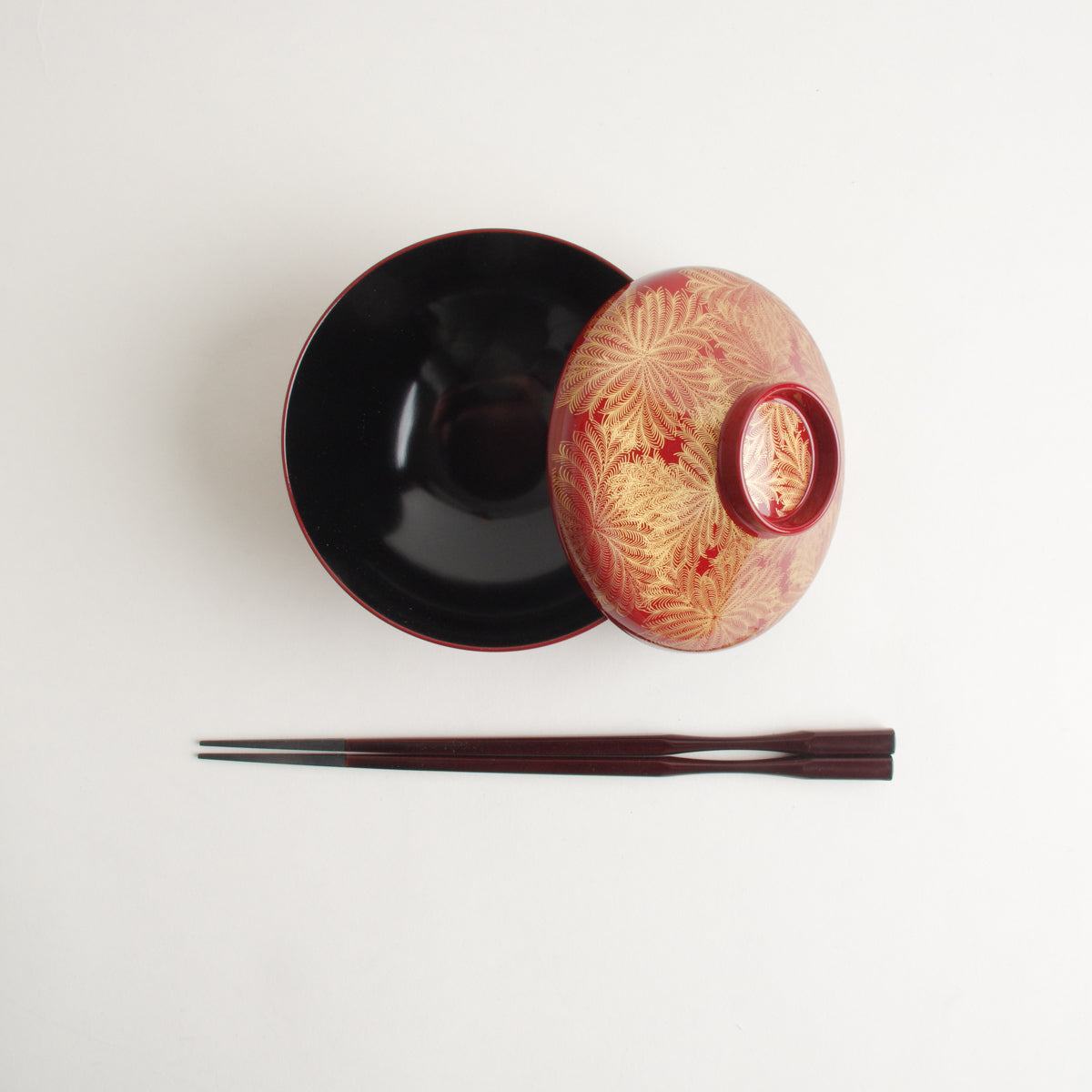 越前漆器 金羊歯絵 富士型椀 12cm/300ml [食洗機対応] Echizen Studio1156