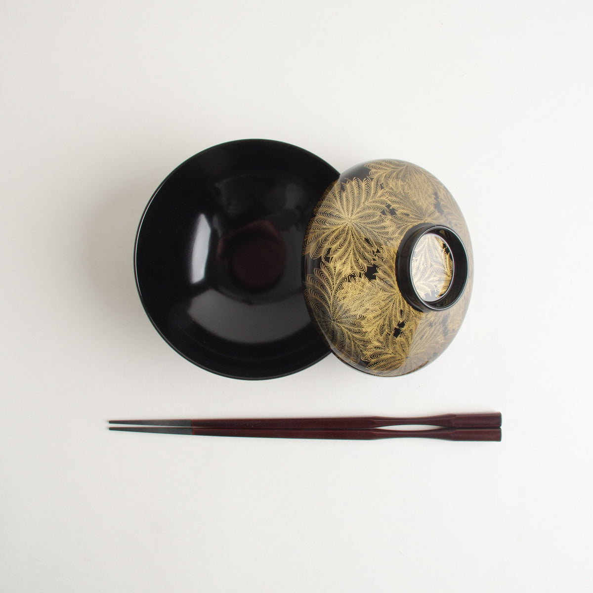 越前漆器 金羊歯絵 富士型椀 12cm/300ml [食洗機対応] Echizen Studio1156