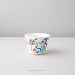 波佐見焼 BARBAR 蕎麦猪口大辞典 色絵 そばちょこ 8cm/170ml コンゴウインコ(IRE-01) Maruhiro Studio1156