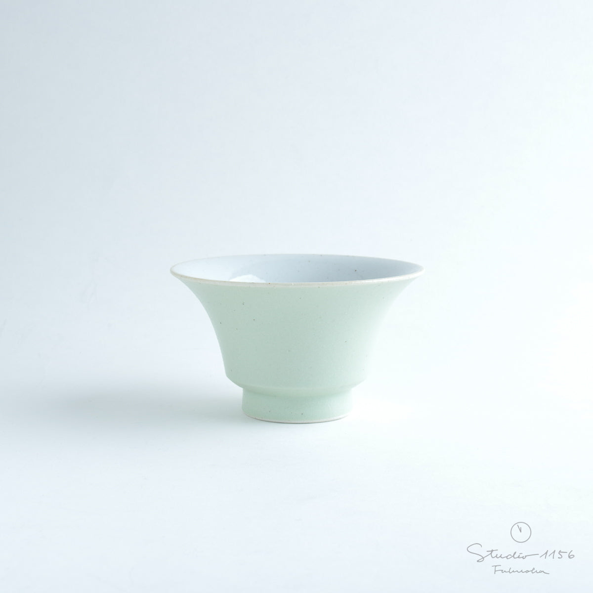 波佐見焼 JIYUシリーズ お茶碗(M) 12cm 白緑(びゃくろく) nucca Studio1156
