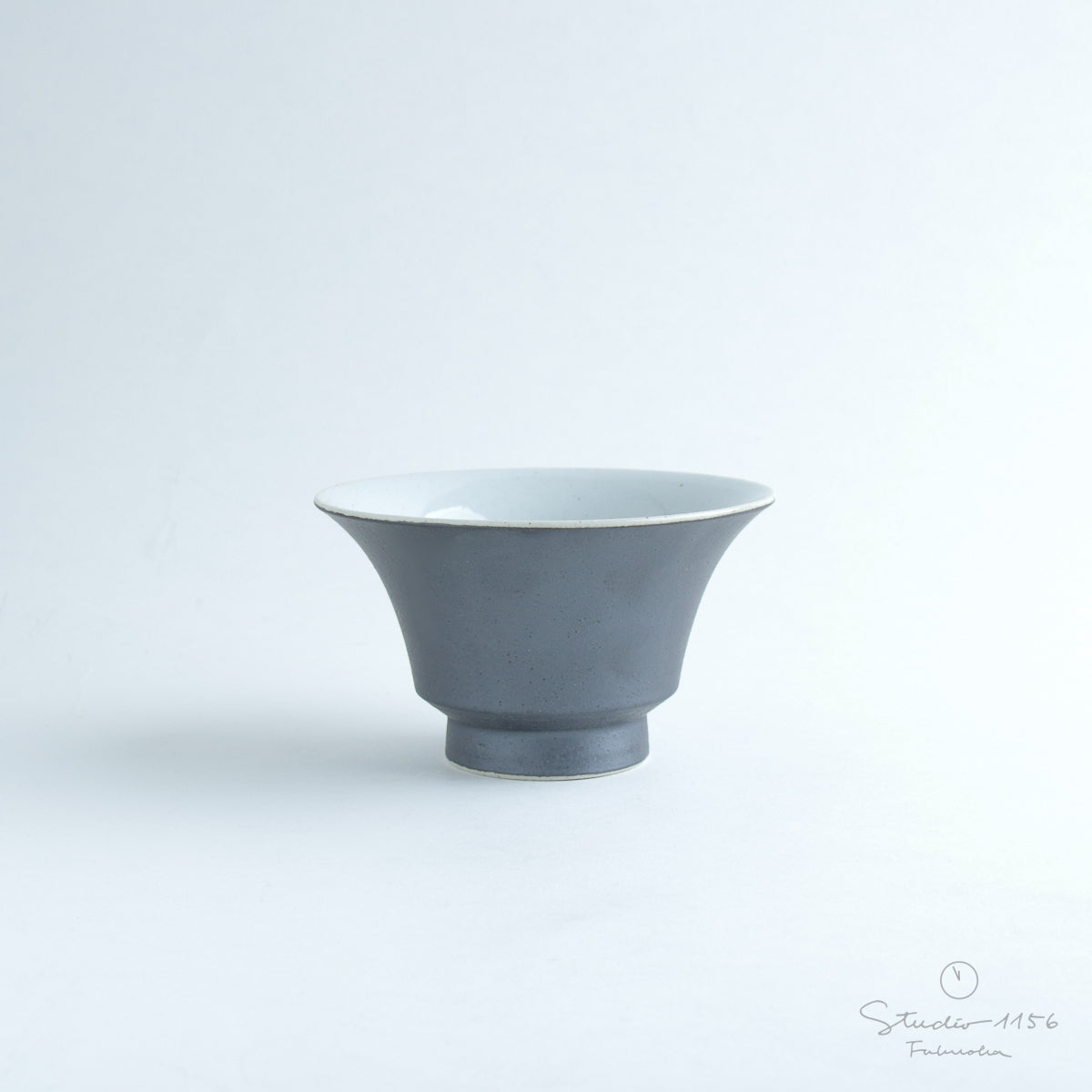 波佐見焼 JIYUシリーズ お茶碗(M) 12cm 濡羽(ぬれば) nucca Studio1156