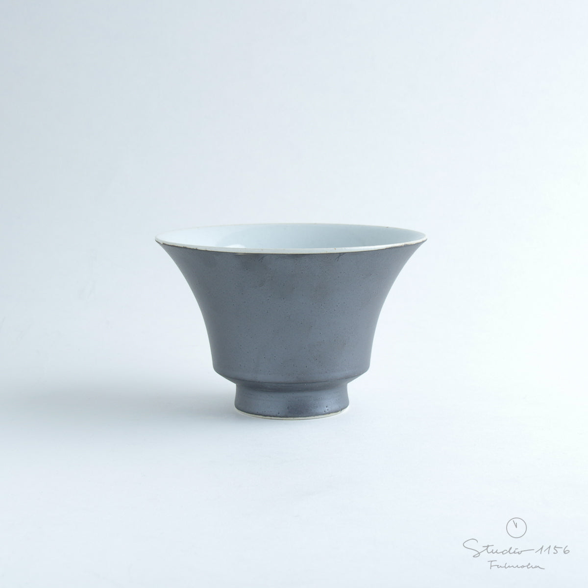 波佐見焼 JIYUシリーズ お茶碗(L) 13cm 濡羽(ぬれば) nucca Studio1156