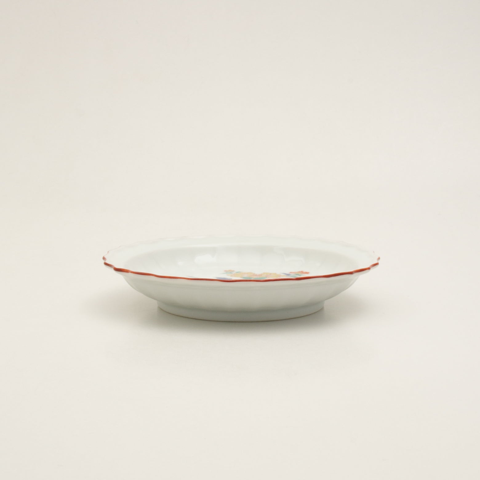 有田焼 柿右エ門写 4.5寸中華皿(錦岩牡丹) 14cm Ojiyama Studio1156