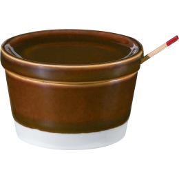 波佐見焼 es spice pot 薬味入れ 6cm [薬味サジ付] 飴釉 essence Studio1156