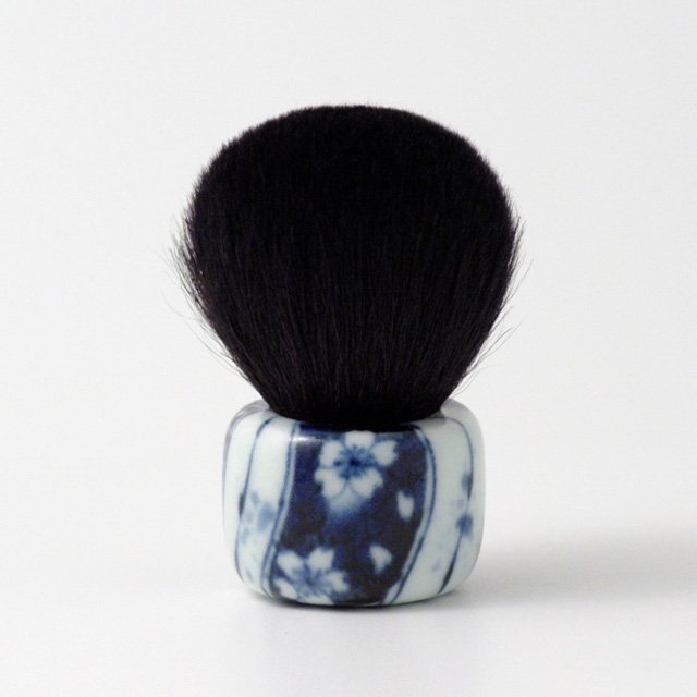 オリジナル商品 染付捻り紋 化粧筆 7.6cm QUSAVI Title  Studio1156