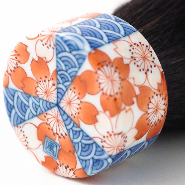 オリジナル商品 青海桜尽し 化粧筆 6.5cm QUSAVI Title  Studio1156