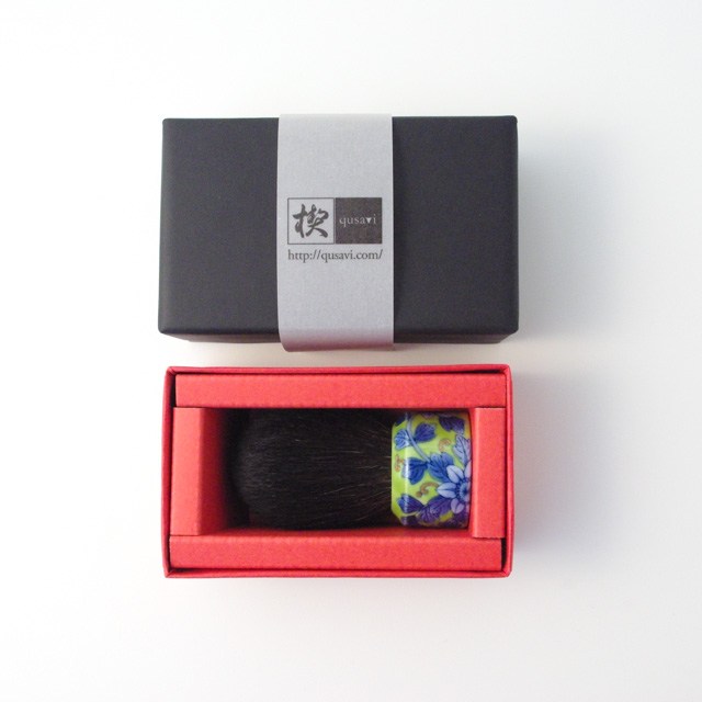 オリジナル商品 鉄線若草濃み 化粧筆 6.5cm QUSAVI Title  Studio1156