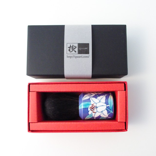 オリジナル商品 ルリカサブランカ 化粧筆 9cm QUSAVI Title  Studio1156