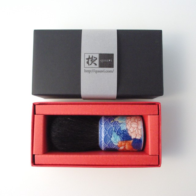 オリジナル商品 青海牡丹 化粧筆 9cm QUSAVI Title  Studio1156