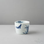有田焼 染付 竹雀紋 そば猪口(大) 220ml Riso Studio1156
