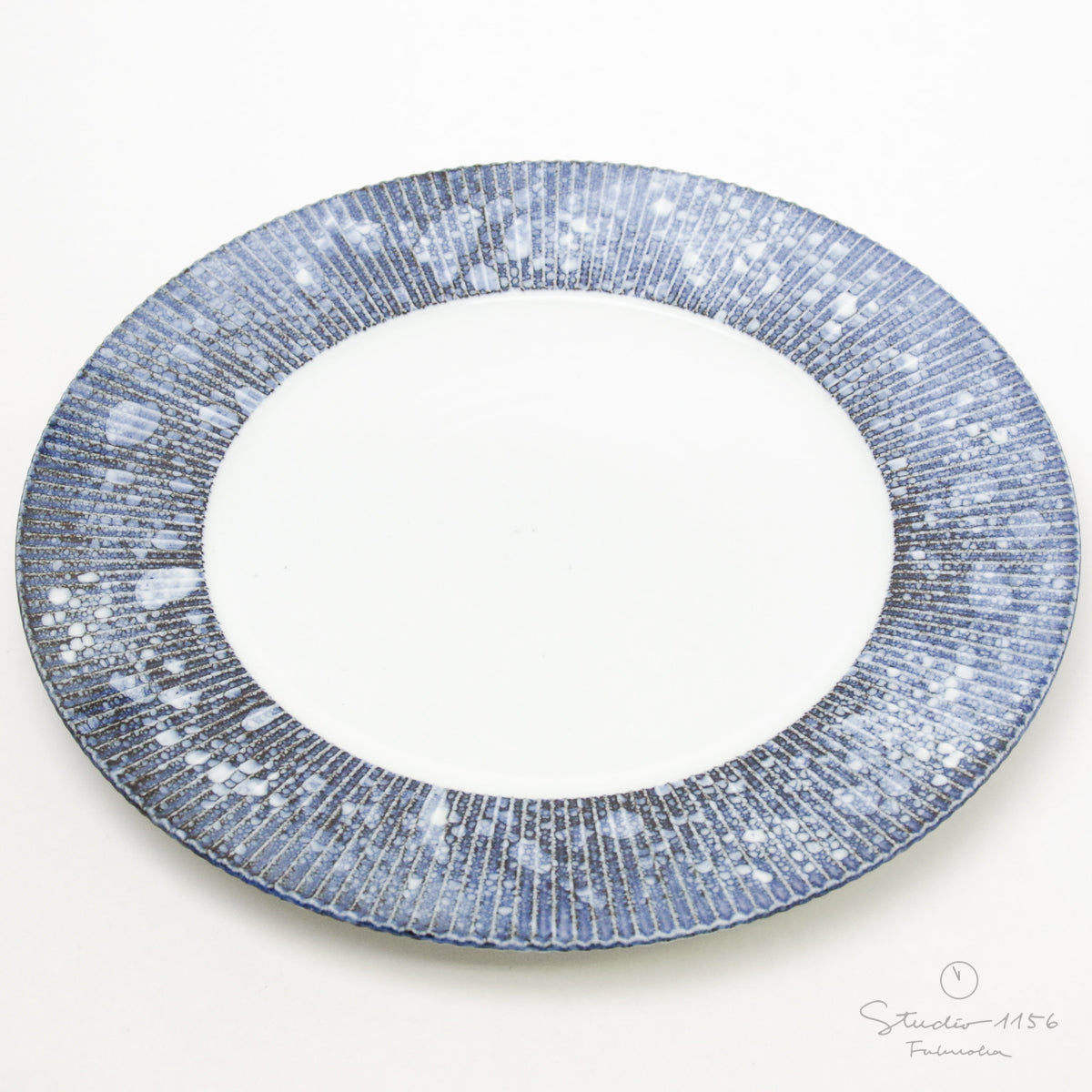 有田焼 コスモブラスト 鎬 プレート (L) 27.5cm Riso Studio1156