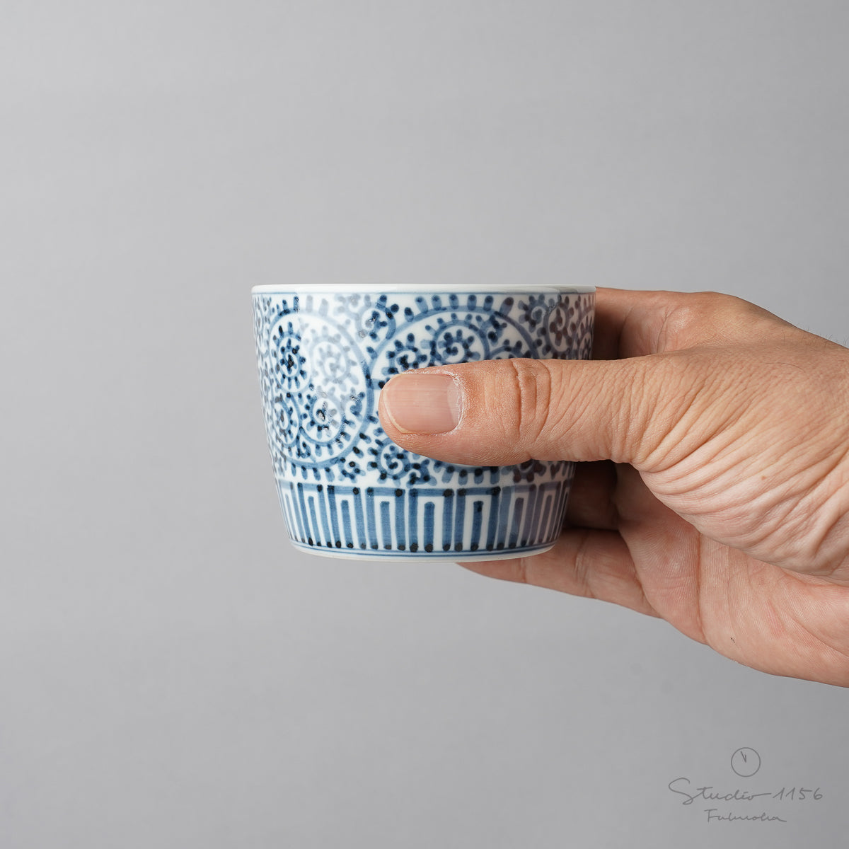 有田焼 染付 蛸唐草紋 そば猪口(大) 220ml 有田焼 李荘窯 Studio1156