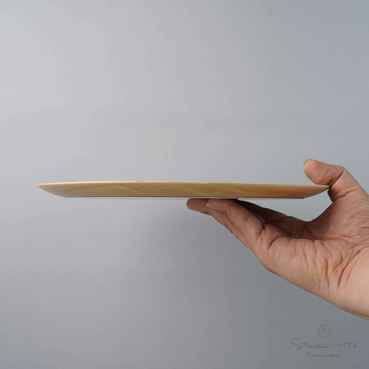 有田焼 飛鉋 フラットプレート(L) 27cm [強化磁器] Riso Studio1156