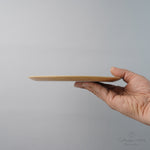 有田焼 飛鉋 フラットプレート(M) 21cm [強化磁器] Riso Studio1156