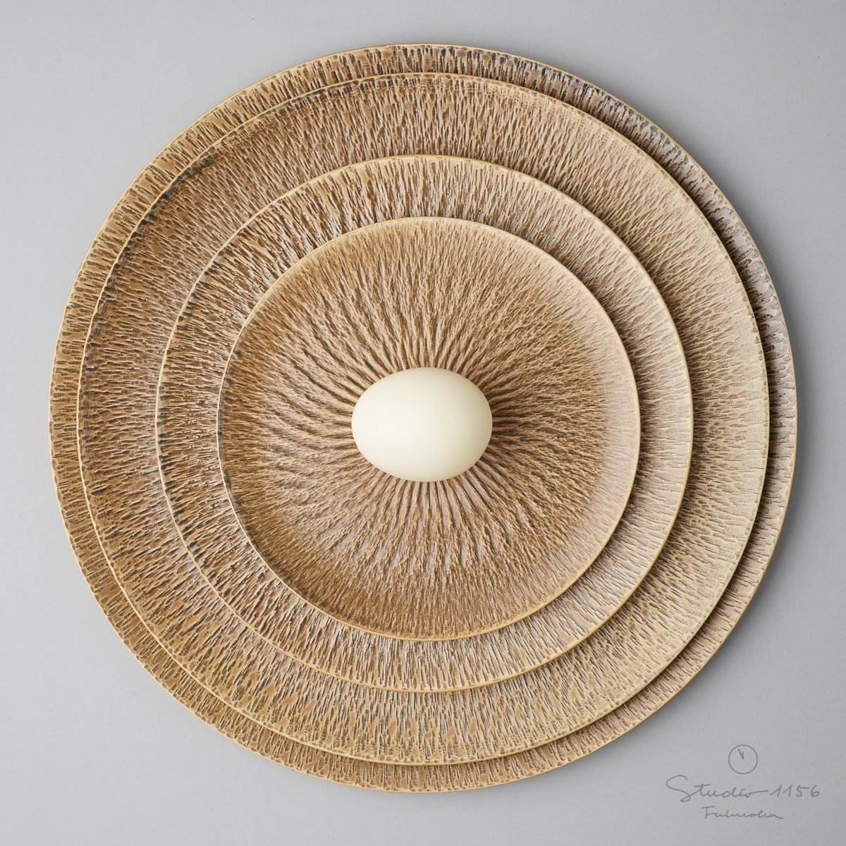 有田焼 飛鉋 フラットプレート(M) 21cm [強化磁器] 李荘窯の通販