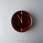 美濃焼 GLAZED CLOCK 陶器時計 壁掛け時計 電池&フック付 飴釉(Z-03) SUGY Studio1156