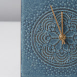 美濃焼 LACE TILE CLOCK 陶器時計 置き時計 電池付 SUGY Studio1156