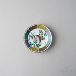 九谷焼 古九谷(色絵) 豆小皿 10.5cm 花鳥図 Seikou Studio1156