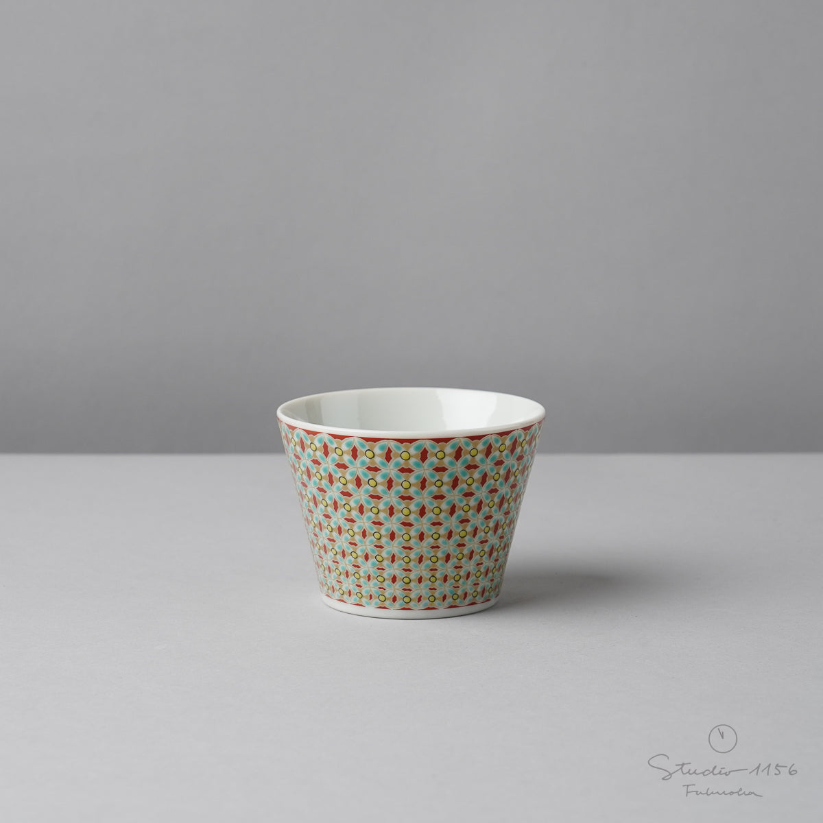 九谷焼 十趣杯 ぐい呑みカップ 150ml 小紋手 Seikou Studio1156