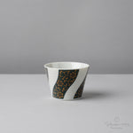 九谷焼 十趣杯 ぐい呑みカップ 150ml 青粒 Seikou Studio1156