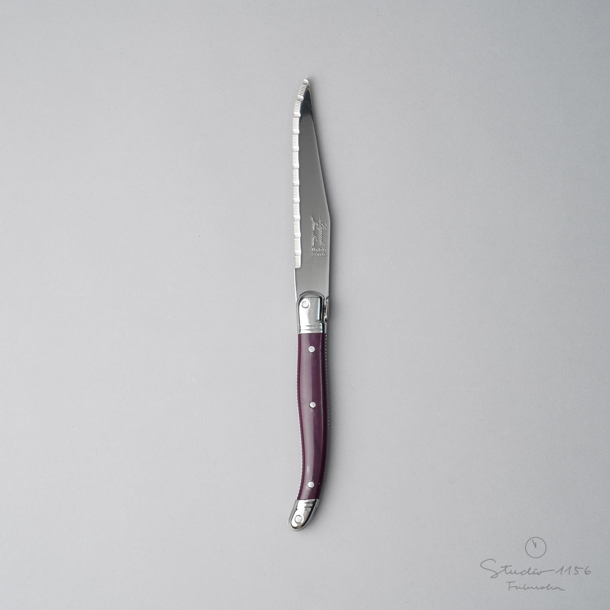 ジャン・ネロン ライヨール ステーキナイフ 23cm Aubergine(オーベルジン) Cutlery-neron Studio1156